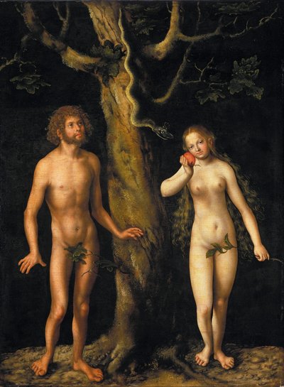 Adán y Eva de Lucas Cranach the Elder